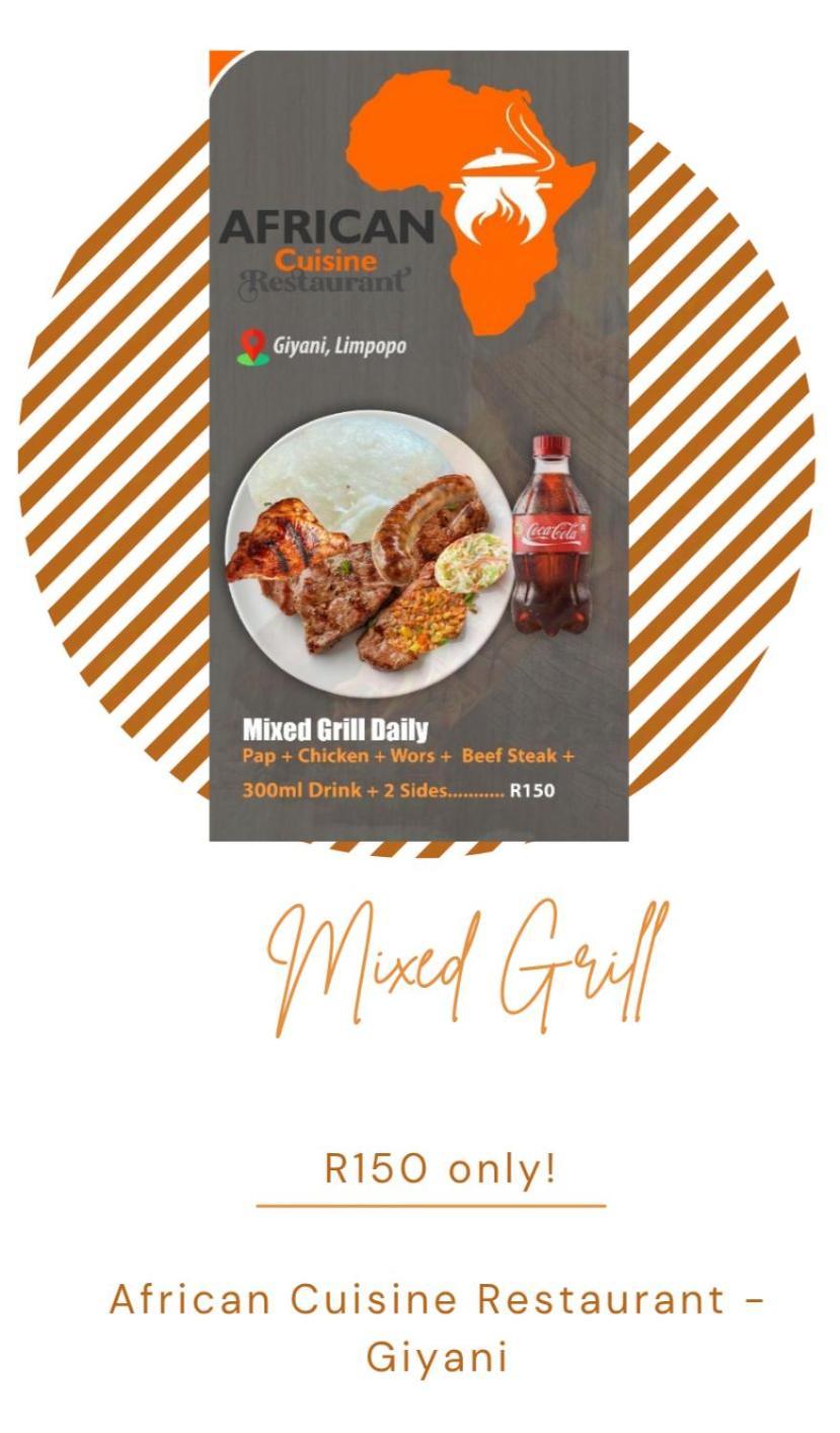 Bed and Breakfast African Cuisine Restaurant Giyani Exterior foto